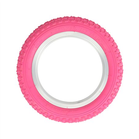 Tire 12-1/2" x 2-1/4" P-104A Pink/Pink Sidewall