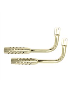 Mufflers Gangster w/Holes Gold