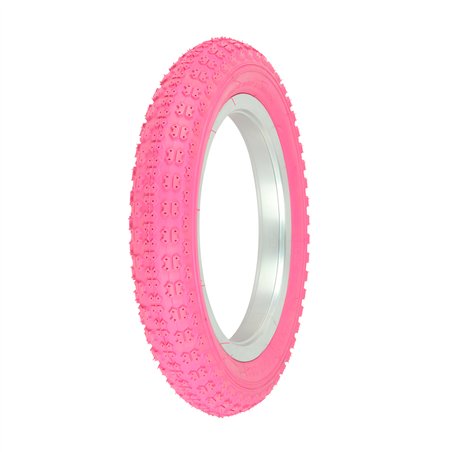 Tire 12-1/2" x 2-1/4" P-104A Pink/Pink Sidewall