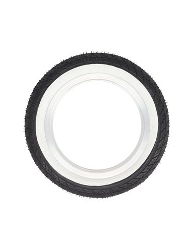 Tire 12-1/2" x 2-1/4" P-1193 Black/White Sidewall