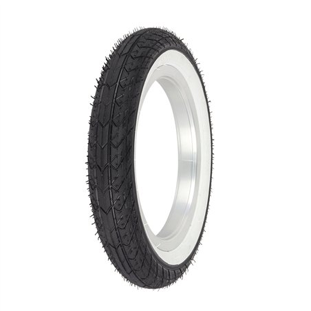 Tire 12-1/2" x 2-1/4" P-1193 Black/White Sidewall