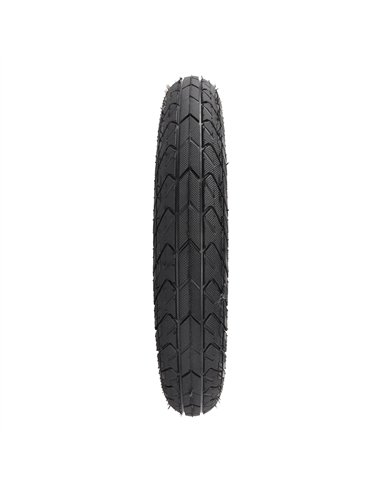 Tire 12-1/2" x 2-1/4" P-1193 Black/White Sidewall w/Yellow Line