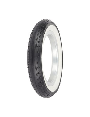 Tire 12-1/2" x 2-1/4" P-1273 Black/White Sidewall
