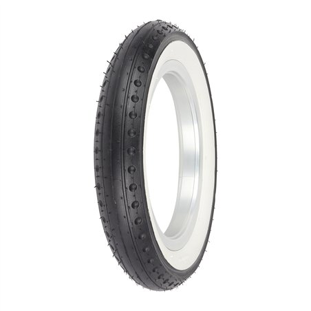 Tire 12-1/2" x 2-1/4" P-1273 Black/White Sidewall