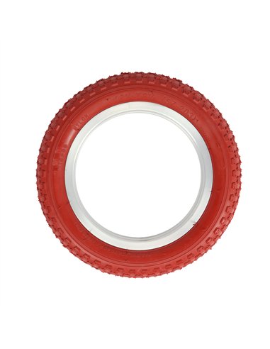 Tire 12-1/2" x 2-1/4" P-104A Red/Red Sidewall