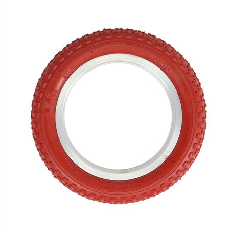 Tire 12-1/2" x 2-1/4" P-104A Red/Red Sidewall