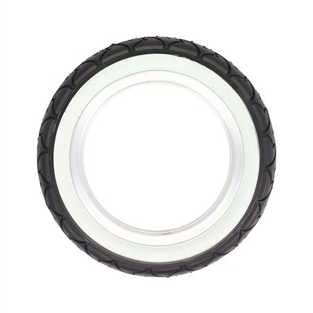 Tire 12-1/2" x 2-1/4" P-1021A Black/White Sidewall