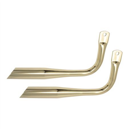 Mufflers Oblique w/o Holes Gold