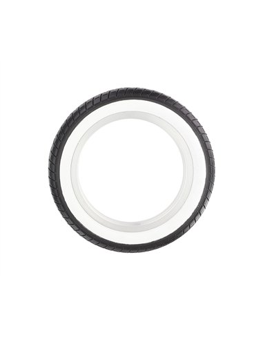 Tire 12-1/2" x 2-1/4" P-1237 Black/White Sidewall