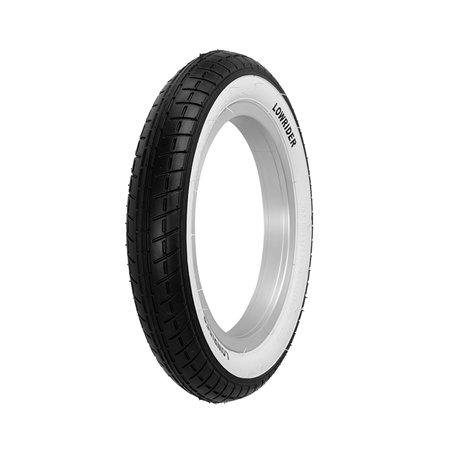 Tire 12-1/2" x 2-1/4" P-1237 Black/White Sidewall Lowrider