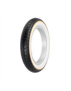 Tire 12-1/2" x 2-1/4" P-1237 Black/White Sidewall W/Yellow Line