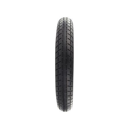 Tire 12-1/2" x 2-1/4" P-1237 Black/White Sidewall W/Yellow Line