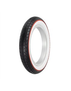 Tire 12-1/2" x 2-1/4" P-1237 Black/White Sidewall W/Red Line