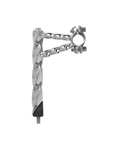 OG Lowrider Double All Twisted Stem 22.2mm Chrome Side View