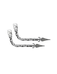 Mufflers Twisted w/Arrow Chrome