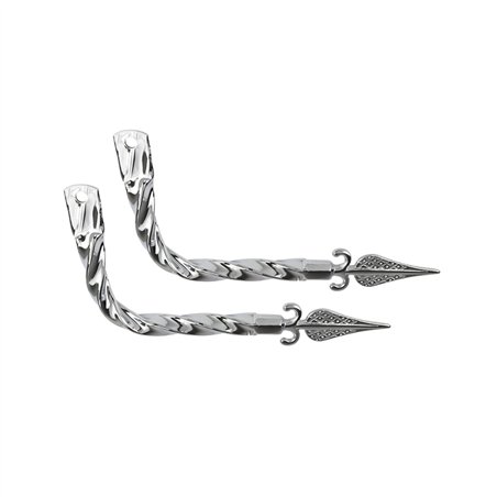 Mufflers Twisted w/Arrow Chrome