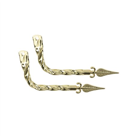 Mufflers Twisted w/Arrow Gold