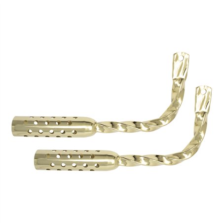 Mufflers Twisted w/Holes Gold