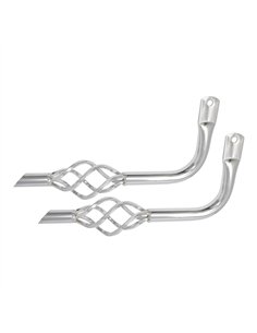 Mufflers w/Cage Chrome