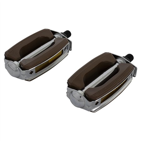 Pedals Krate 1/2" Chrome/Brown