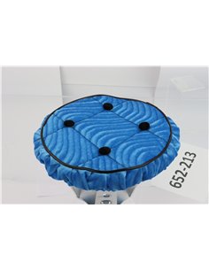 Steering Wheel Cover Velour Swirl Baby Blue