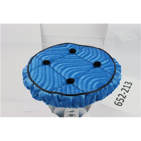 Steering Wheel Cover Velour Swirl Baby Blue