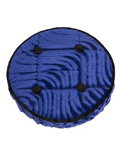 Steering Wheel Cover Velour Swirl Blue
