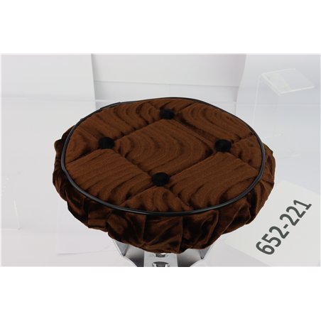 Steering Wheel Cover Velour Swirl Brown