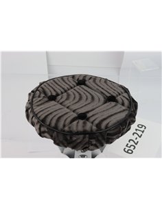 Steering Wheel Cover Velour Swirl Charcoal