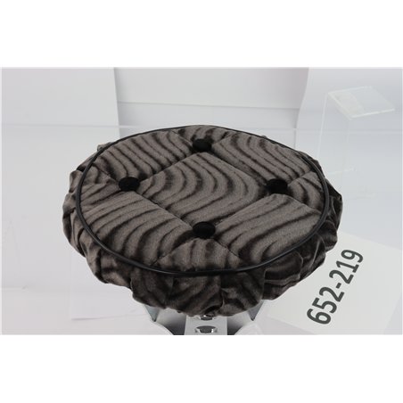 Steering Wheel Cover Velour Swirl Charcoal