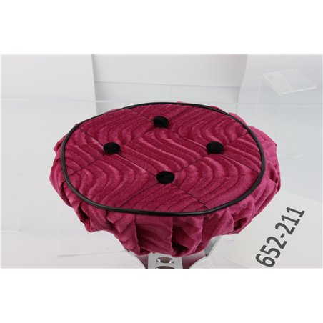 Steering Wheel Cover Velour Swirl Fuchsia