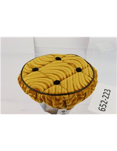 Steering Wheel Cover Velour Swirl Gold