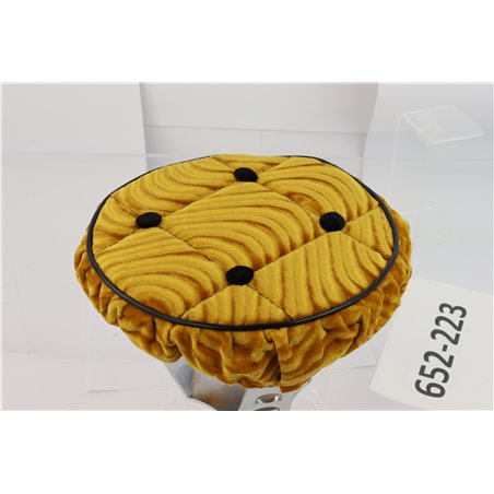 Steering Wheel Cover Velour Swirl Gold