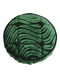 Steering Wheel Cover Velour Swirl Green