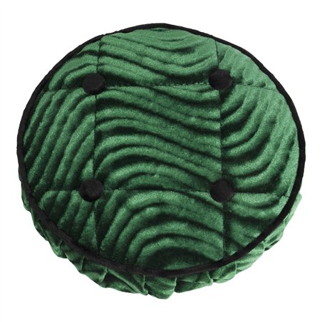 Steering Wheel Cover Velour Swirl Green