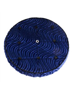 Spare Tire Cover Velour Blue