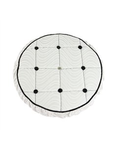 Spare Tire Cover Velour White