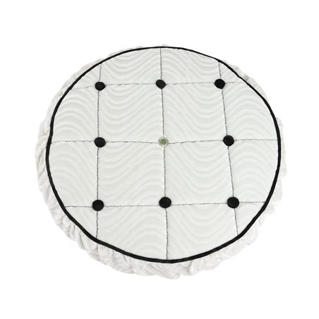 Spare Tire Cover Velour White