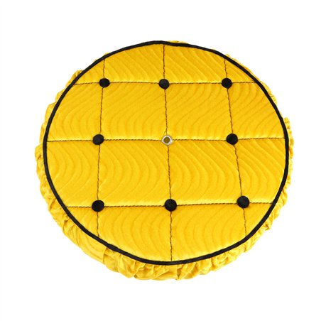 Spare Tire Cover Velour Yellow