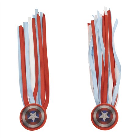 Streamers Cloth Ribbon USA Shield Red/White/Blue