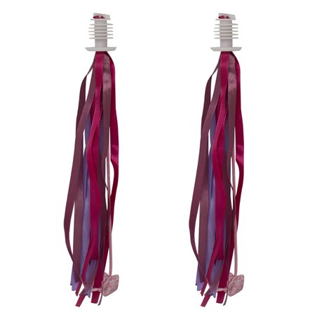 Streamers Cloth Ribbon w/Beads Red/Pink/Purple