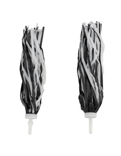 Streamers Plastic Black/White