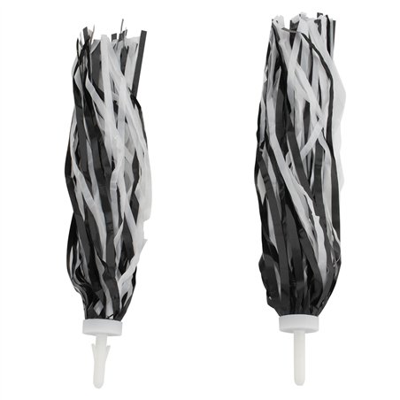 Streamers Plastic Black/White