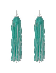 Streamers Plastic Green/White