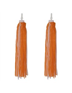 Streamers Plastic Orange/White