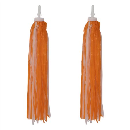 Streamers Plastic Orange/White