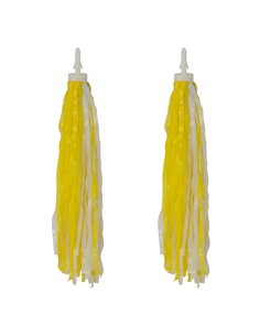 Streamers Plastic PE Yellow/White