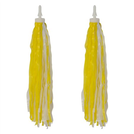 Streamers Plastic PE Yellow/White