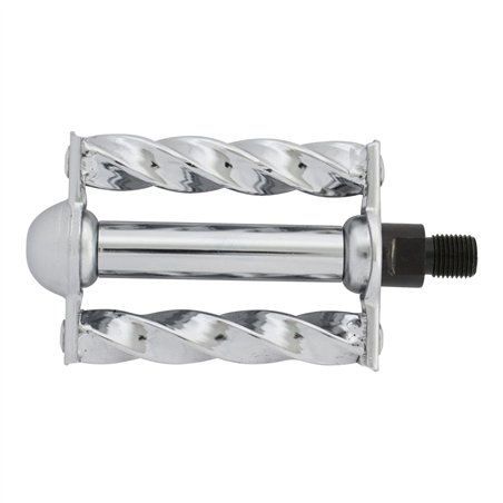 Pedals Mini Square Twisted 1/2" Chrome