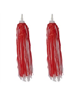 Streamers Plastic Red/White
